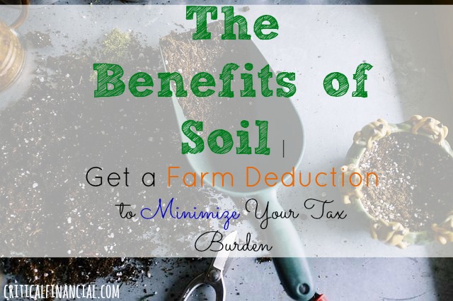 Benefits of Soil, farm reduction, tax burden