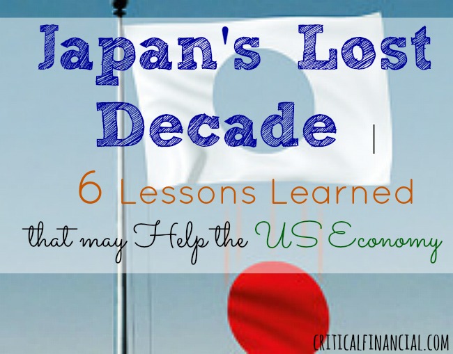 Japan's Lost Decade, U.S. economy, lesson learned