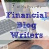 Favorite Financial Blog Writers