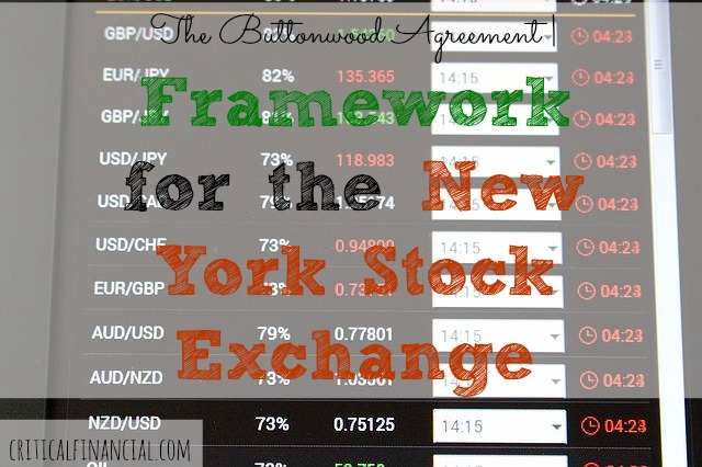 The Buttonwood Agreement, New York stock exchange