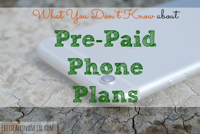 Pre-Paid Phone Plans, cellphone