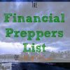 The Financial Preppers List, preparing for a disaster, doomsday preppers