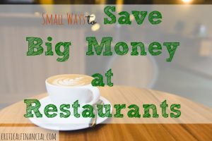 save money on restaurants, eating out, save money while eating out