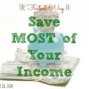 saving money, saving your income, income budget