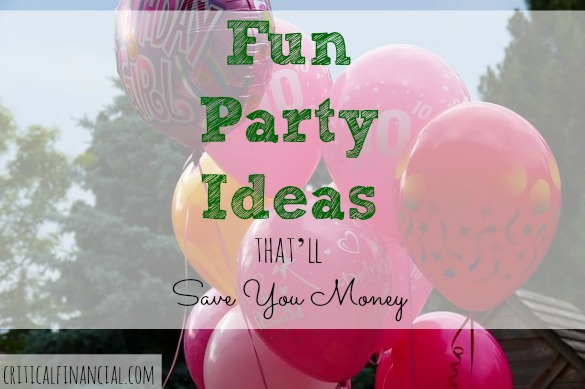 party on a budget, frugal party, fun party ideas