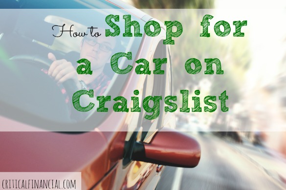 shopping a car on Craiglist, Craigslist, shopping a car